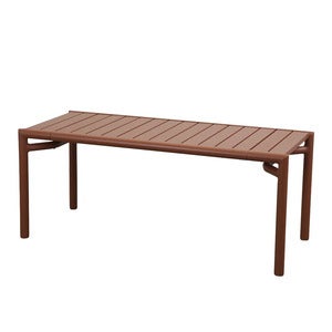 Bliss coffee table/bench Desert red, aluminium
