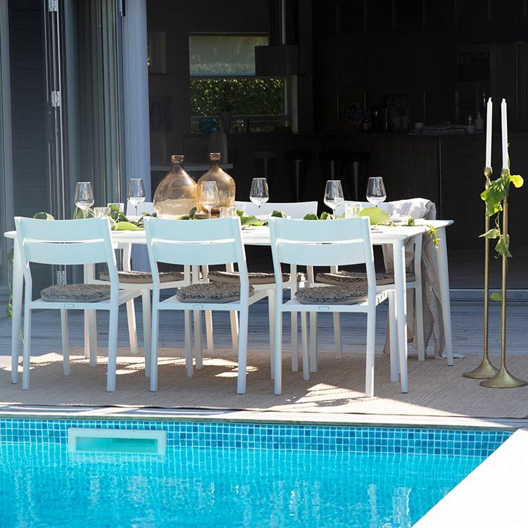 Delia dining chair white