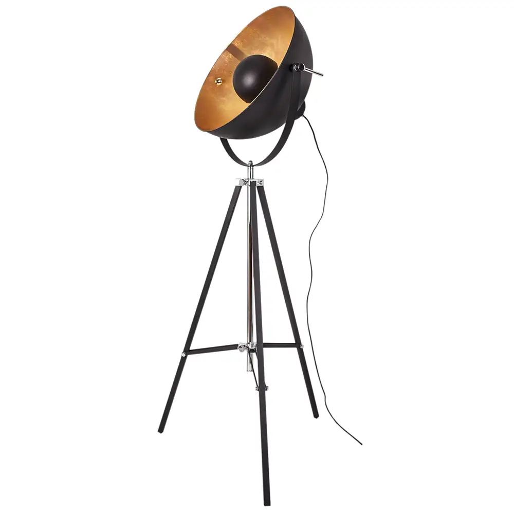 Captain floor lamp black/gold