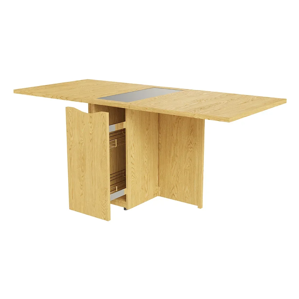 Sm101 Table Oak Lacquer 80-109(178)x40x74 cm