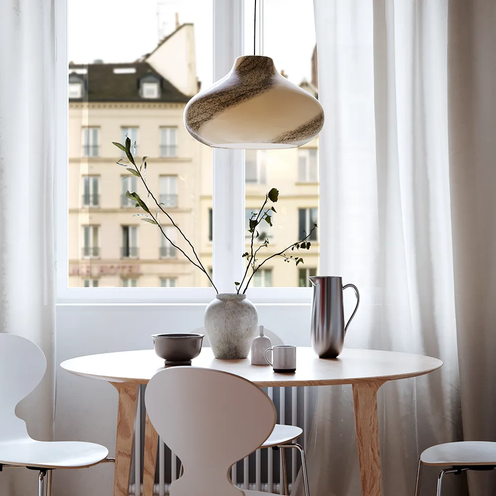 Mira ceiling light Ø45cm Natural