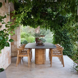 Majestic chair m/armrest seat cushion Light brown, Rise