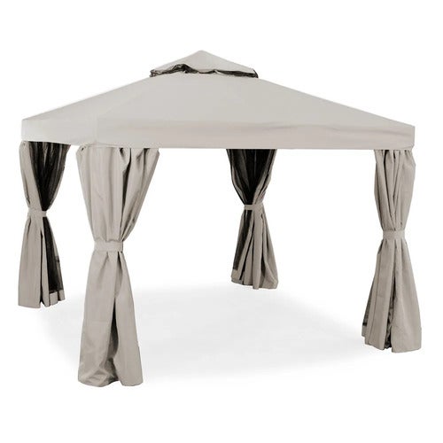 Luxor pavilion 300x300 cm sand aluminum 