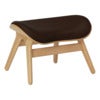 A Conversation Piece Ottoman Footstool Oak/Umage Leather Brown