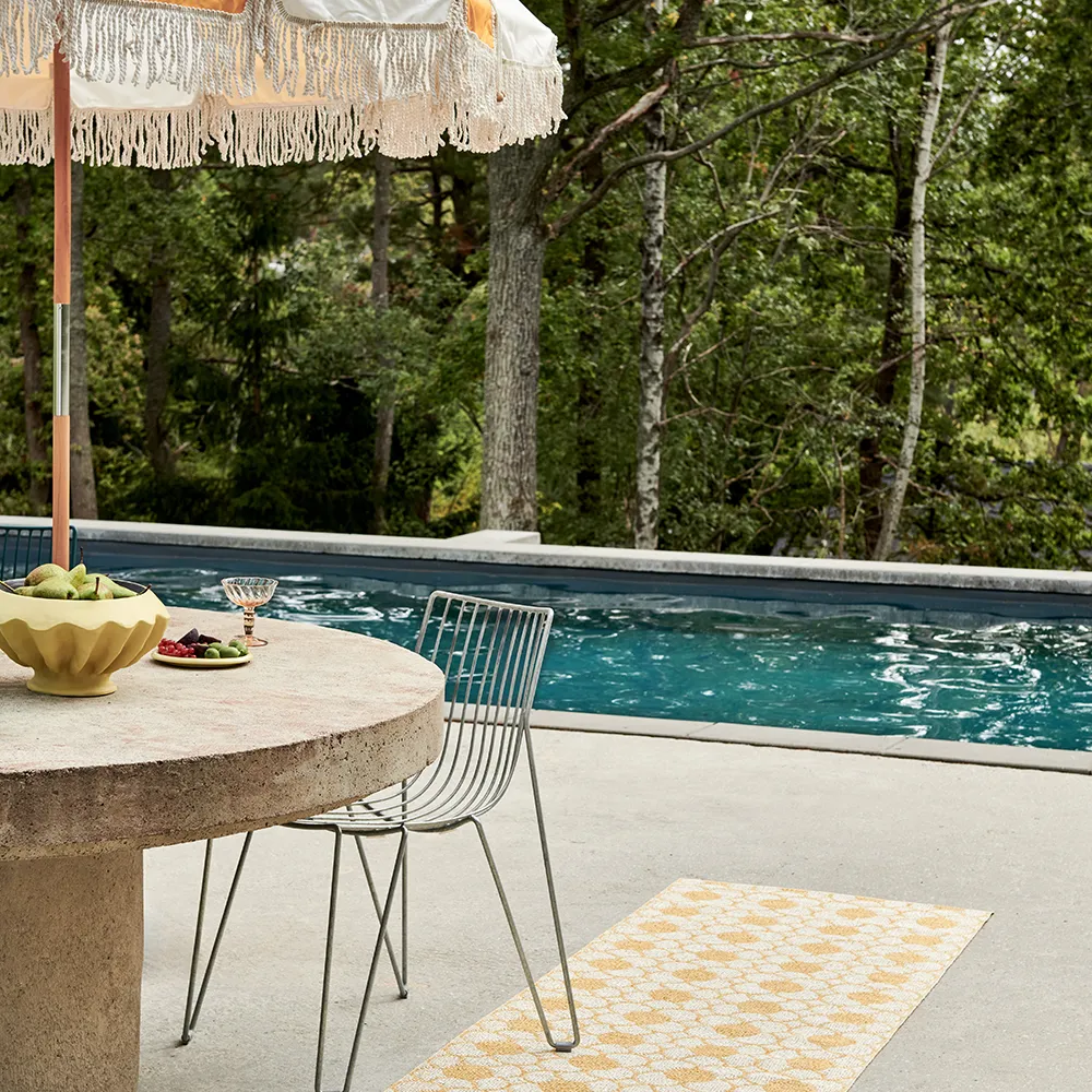 Anya rug Pale Yellow/Vanilla 70 x 200 cm