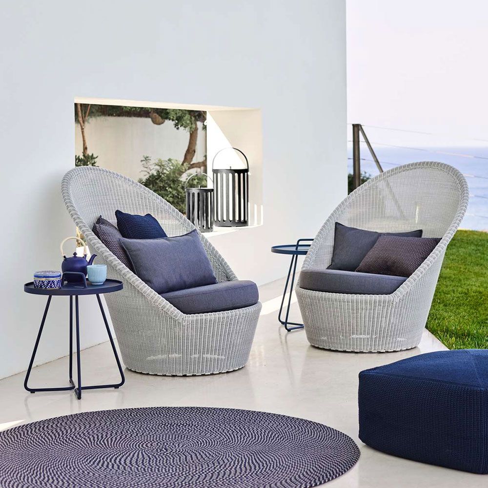 Divine Stool 55X55 Cm Blue