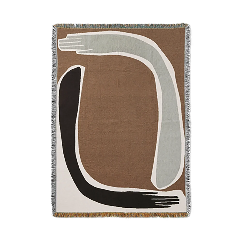 Pose Tapestry Blanket - Coffee