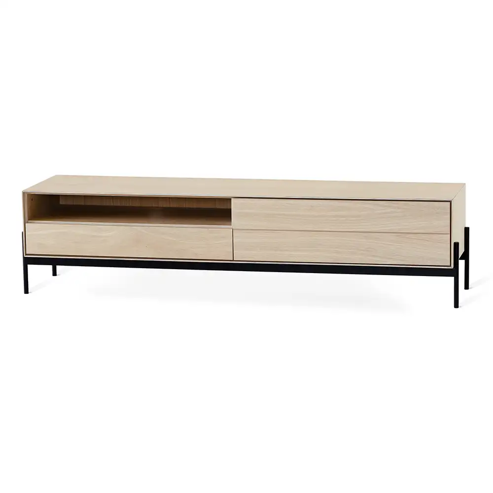 Ale media bench 184 cm white oiled oak