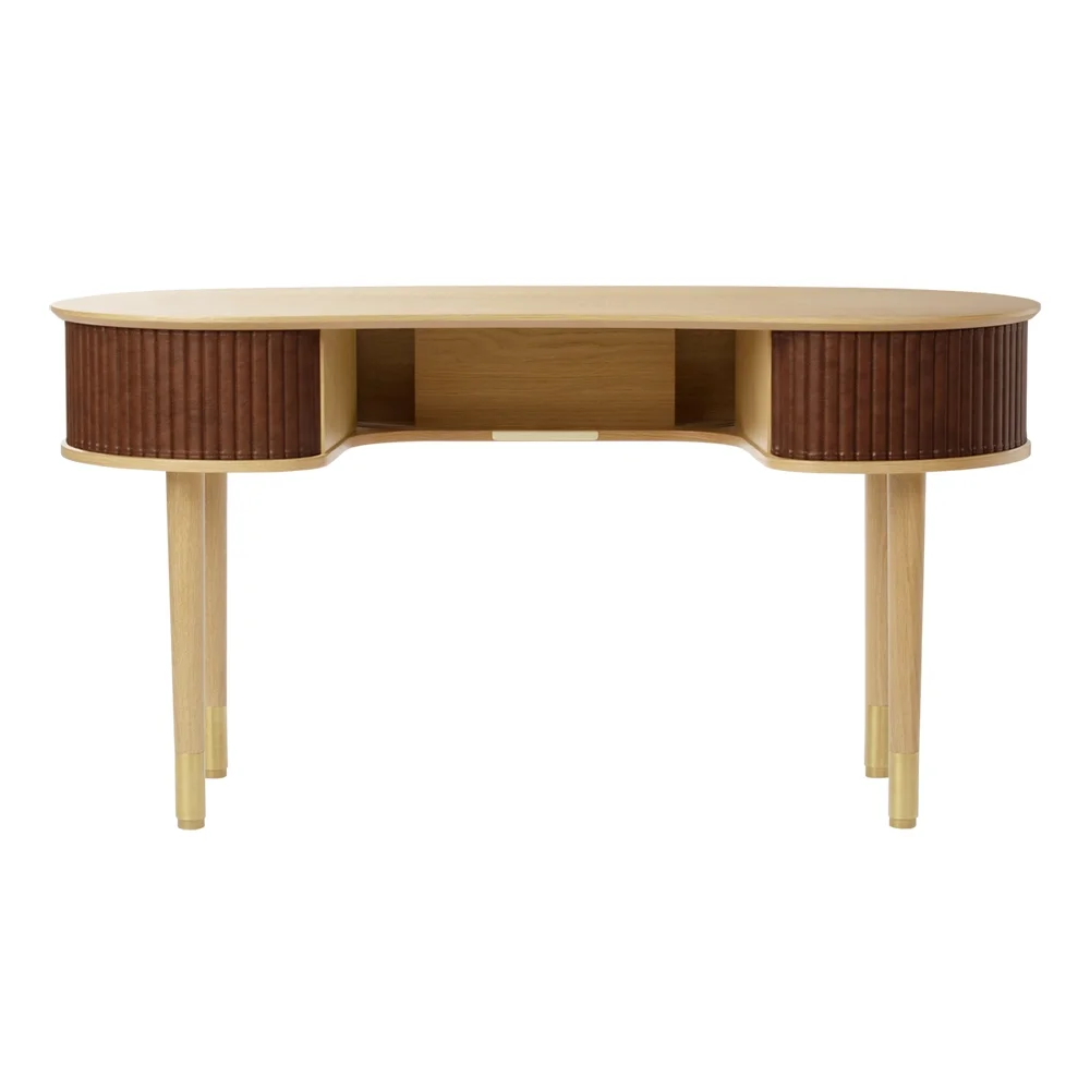 Audacious Desk Oak/Hazelnut