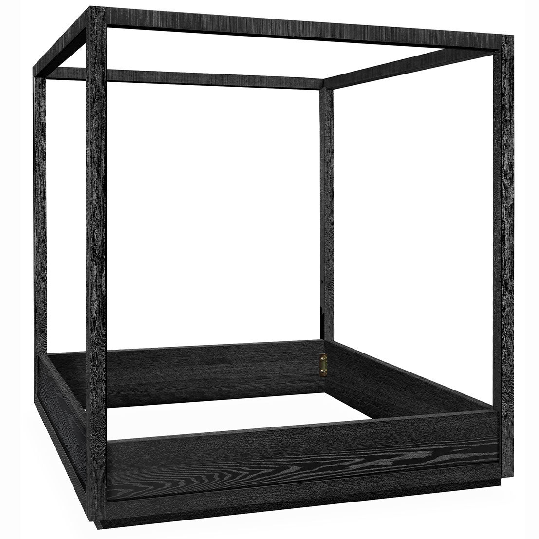 Hunter Bed Frame Black Oak