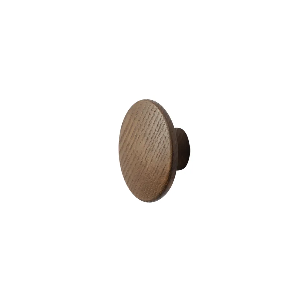 Dots Wood Ø6,5 cm - Stained Dark Brown