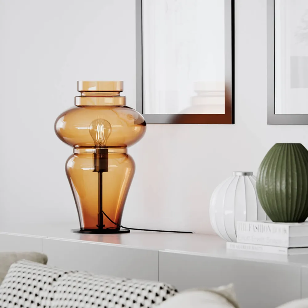 Dolores table lamp cognac