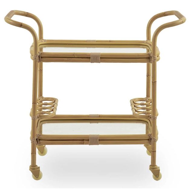 Serving trolley Carlo Natural rattan