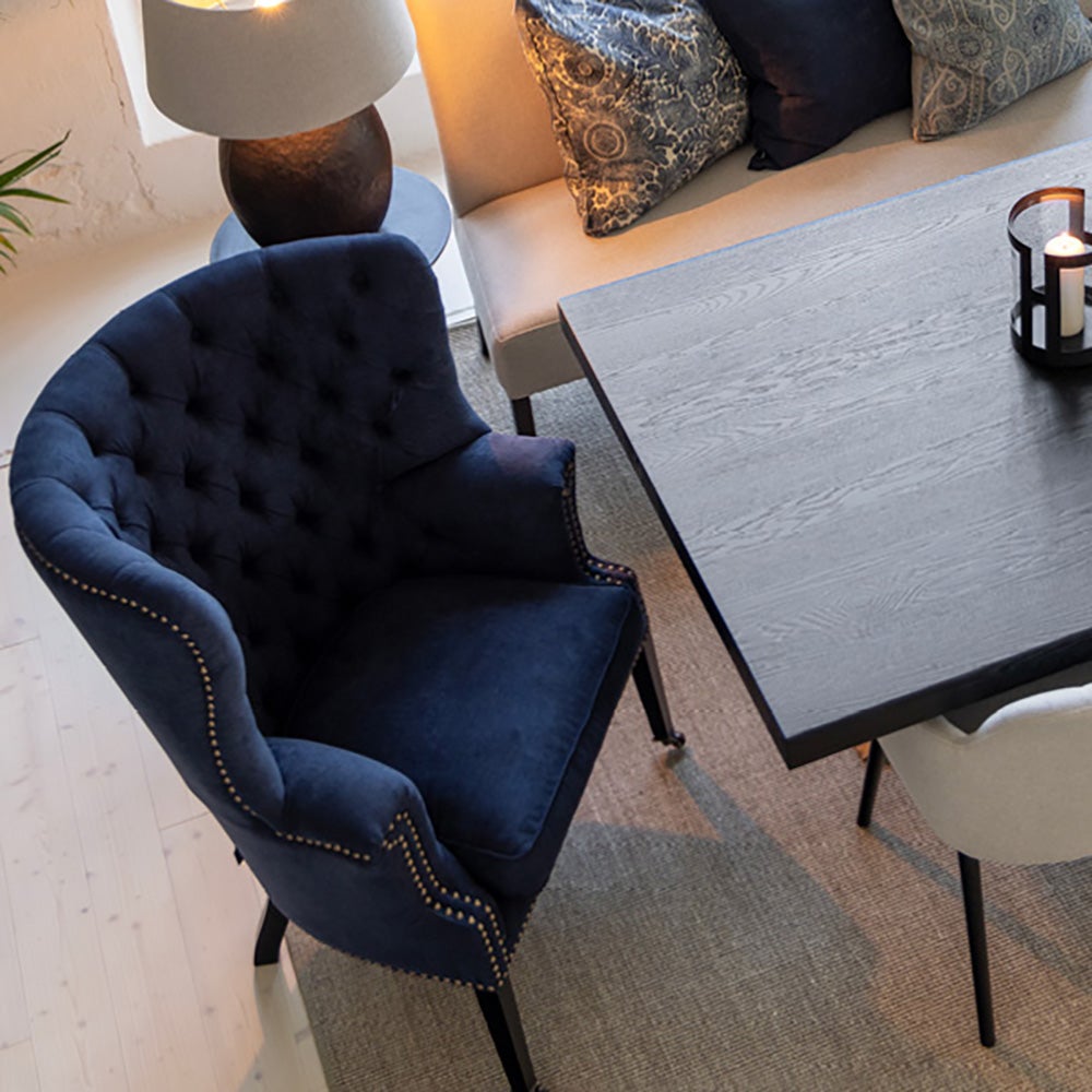 Churchtown Armchair-Simply deep blue