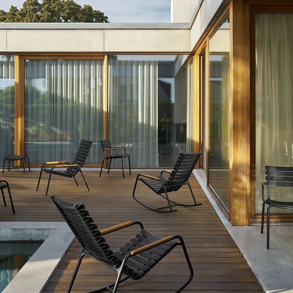 ReCLIPS Dining Chair Grey/Grey Aluminium Bamboo