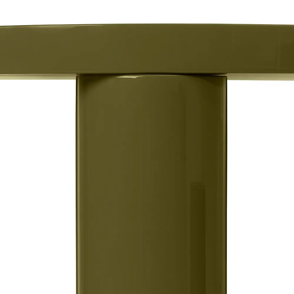 Post Coffee table Ø65 cm - Olive