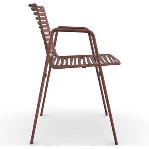 Zebra armchair Terracotta