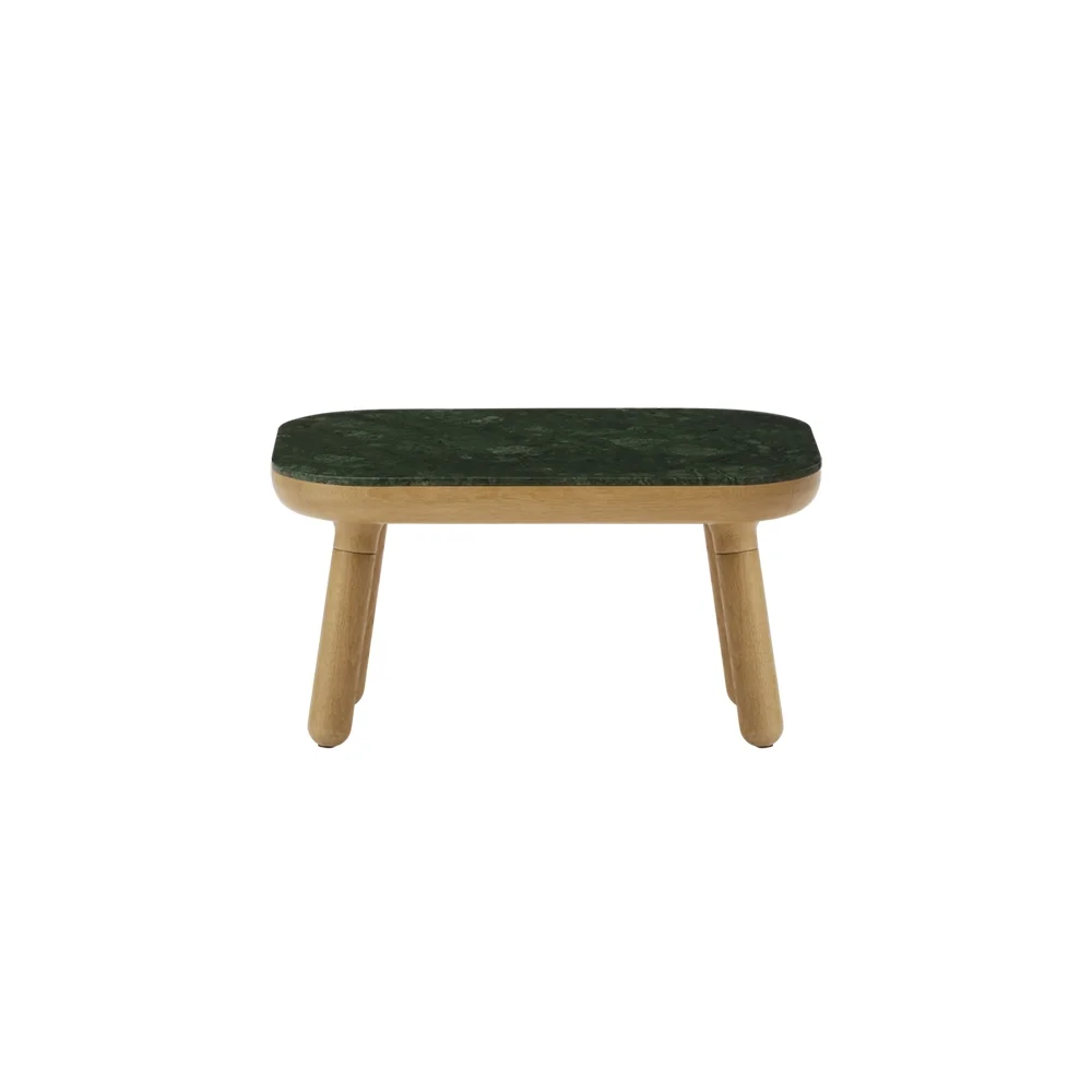 Paff Side Table Oak/Green Marble