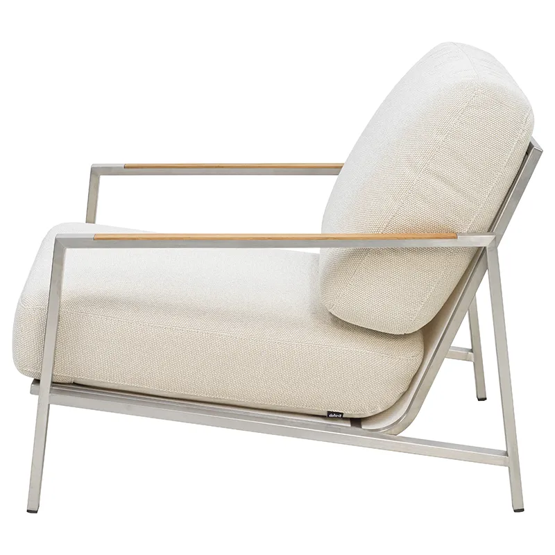 Naos armchair  Stainless steel / Dot beige