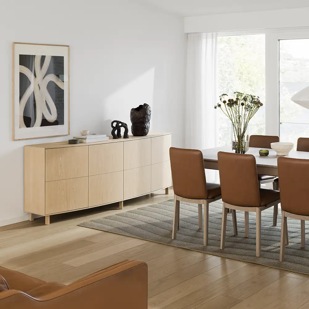 Sm414 Sideboard White oiled Oak