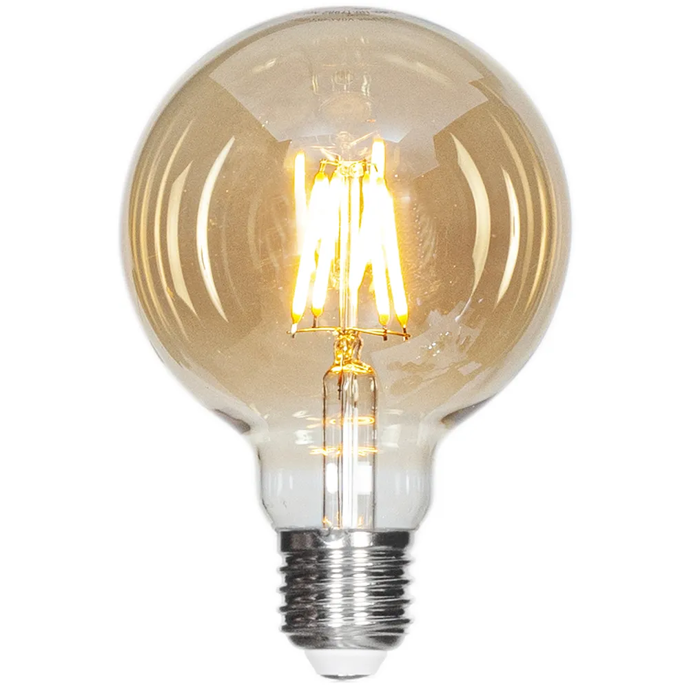 Filament light source LED dimmable glob E27 4W Ø95mm Amber