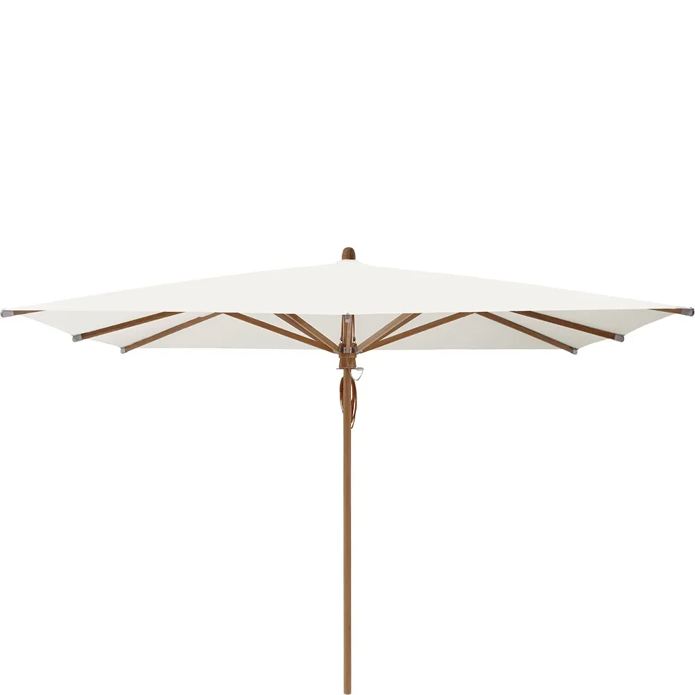 Teakwood parasol 330x330 cm Cat.4 404 White