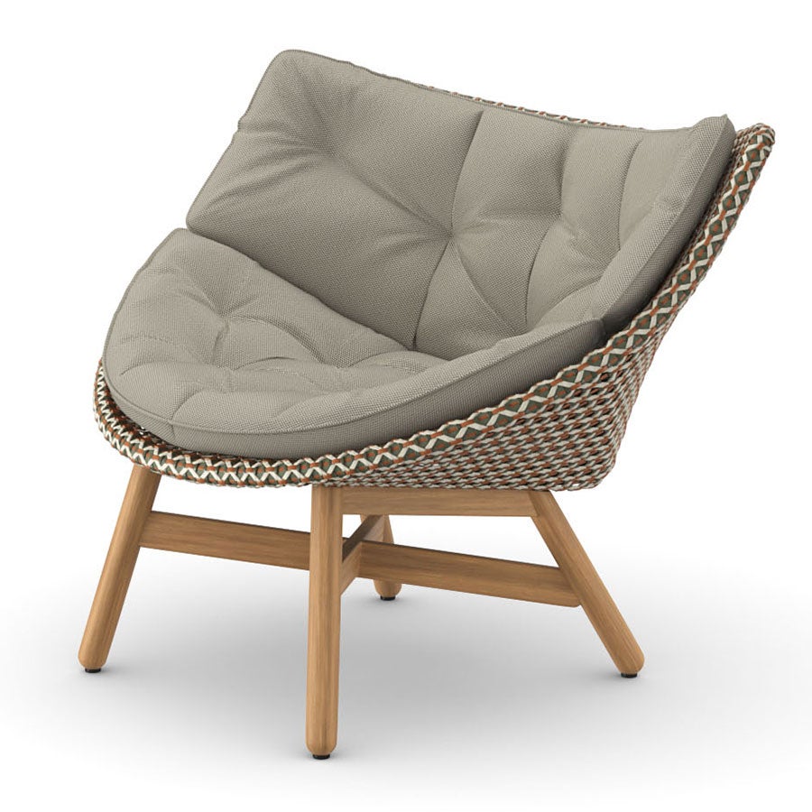 MBRACE lounge chair low CHESTNUT