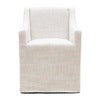 Firenze dining chair rich tweed antique white
