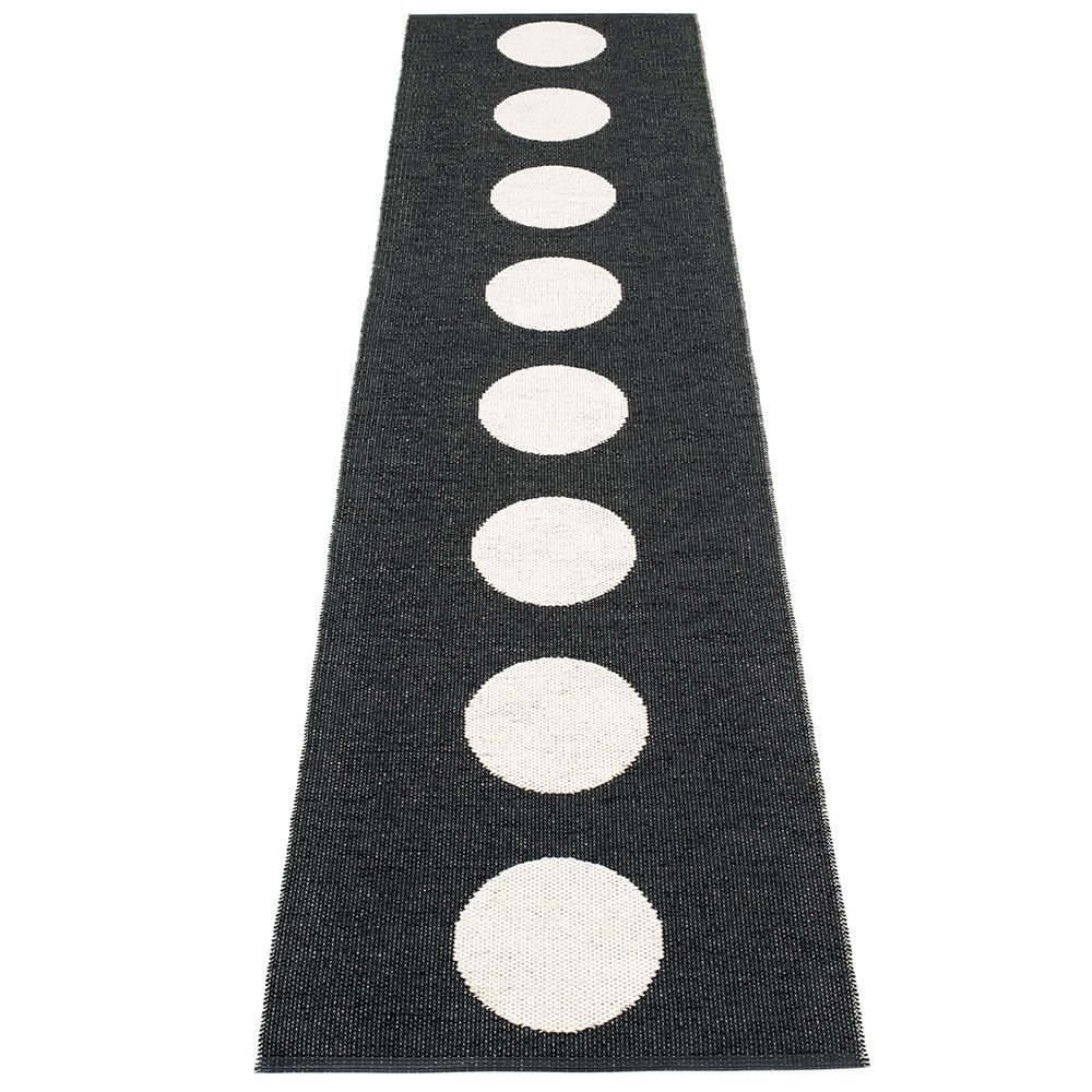 Vera Carpet 70x300 cm black/vanilla