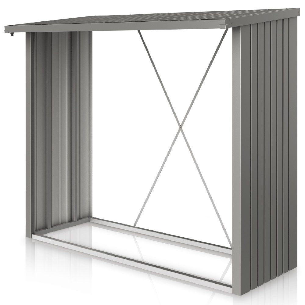 Woodstock wood storage 230 cm dark grey Biohort