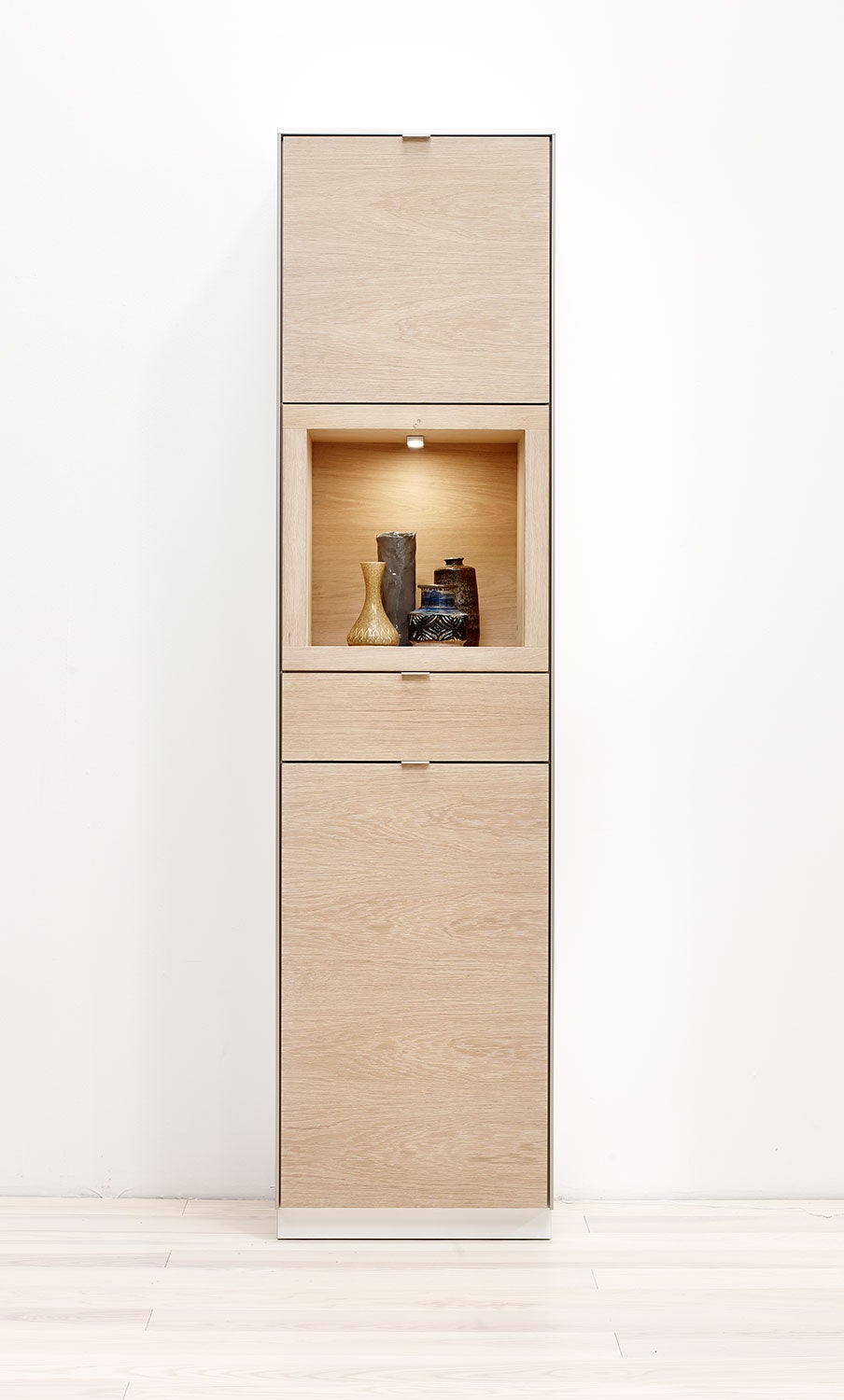 Sm914 Display Cabinet Oak Natural Oil