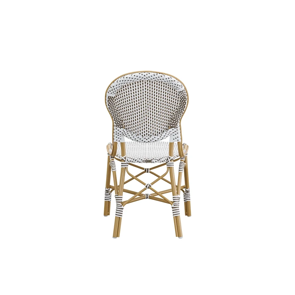  Isabell chair white w/cappucino dot