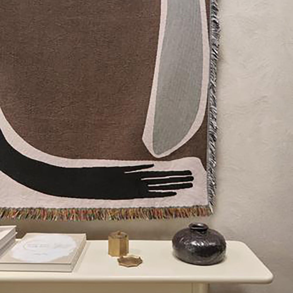 Pose Tapestry Blanket - Coffee