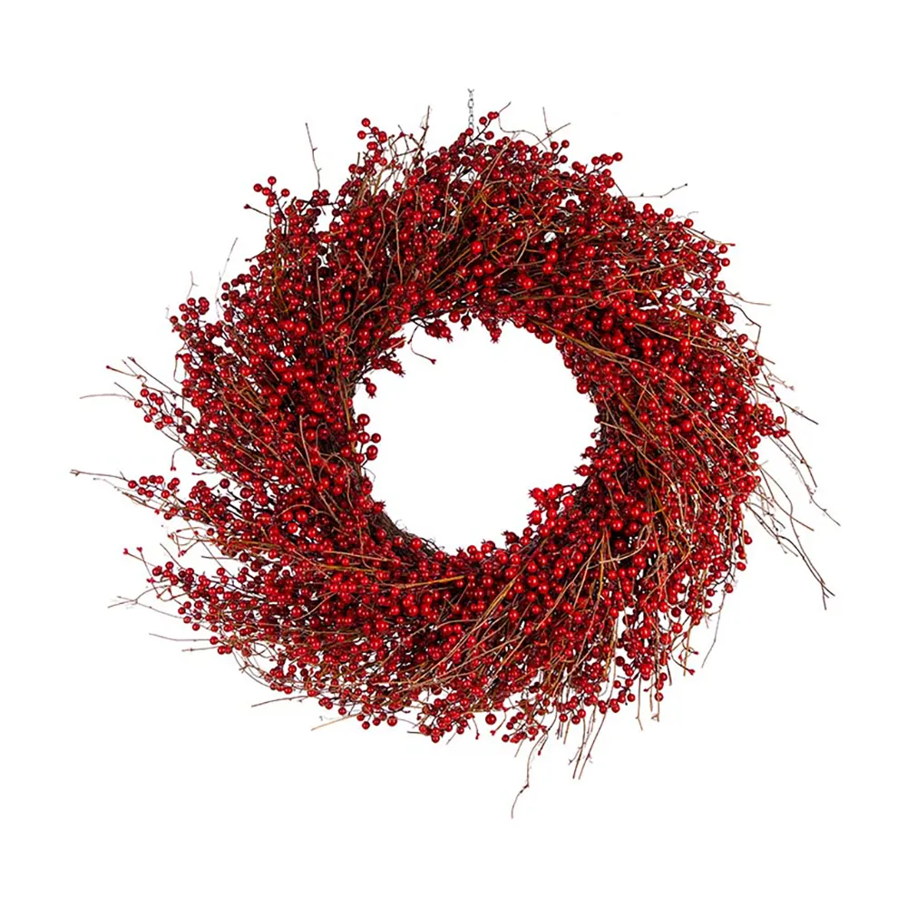  Berry wreath Ø100 cm red
