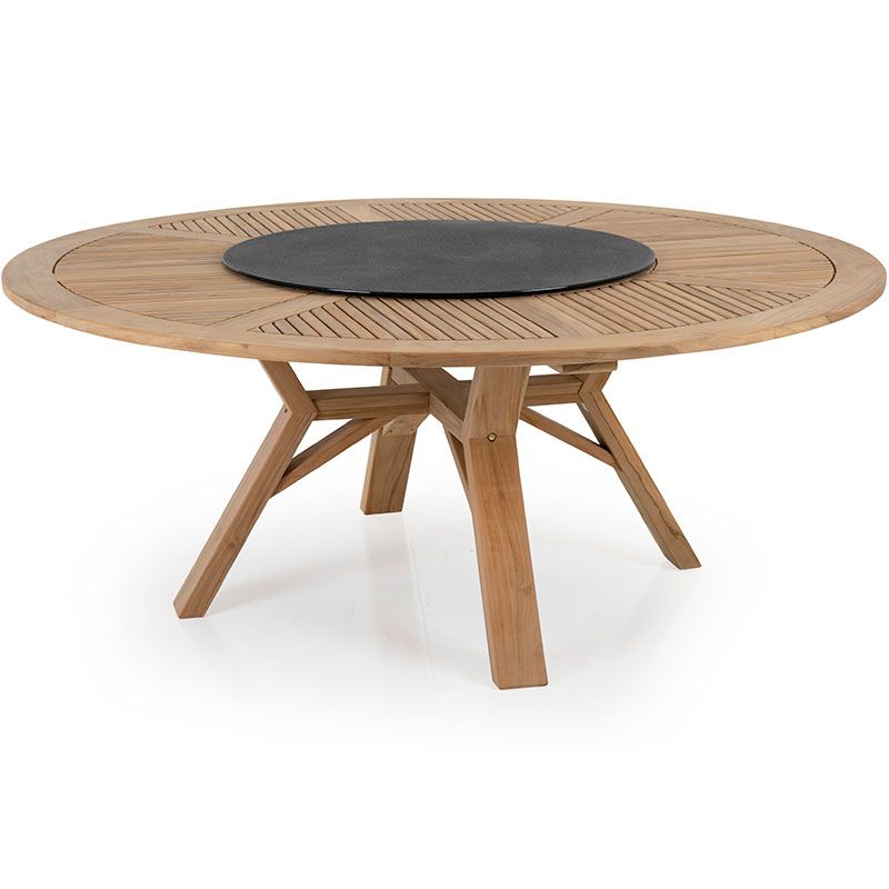 Circus dining table 180 cm teak with swivel top