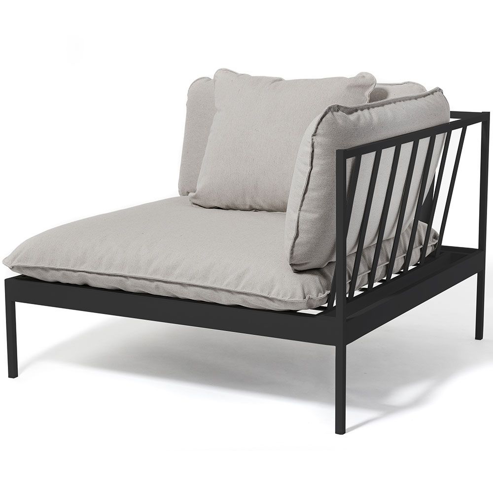 Bonan Corner piece / End Dark grey excl. cushions