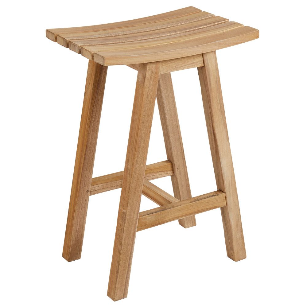 Keros bar stool natural teak