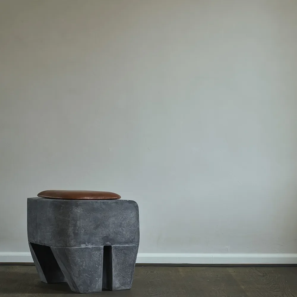Sculpt Stool Cushion - Leather