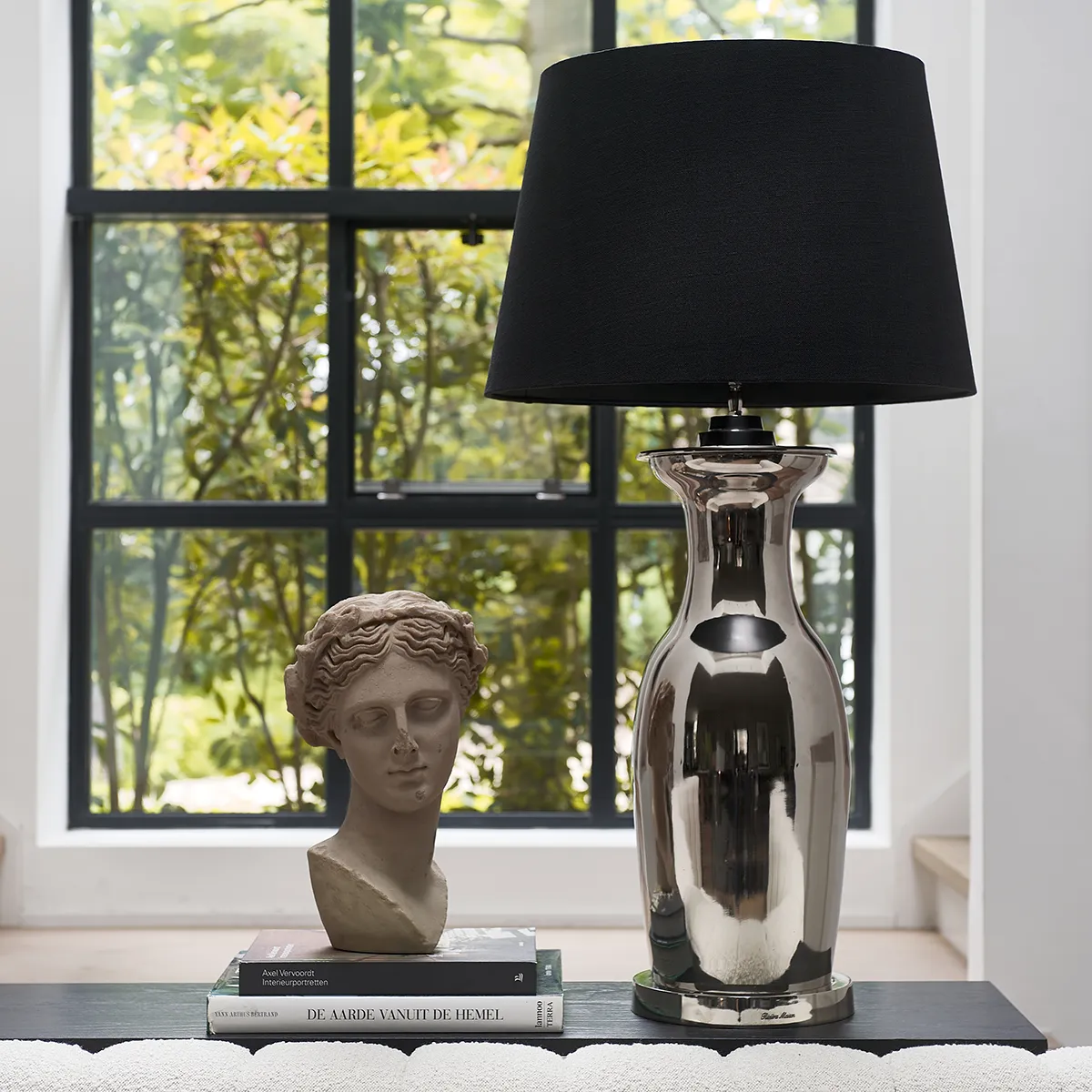 Table Lamp Roger Hotel H65 cm Silver