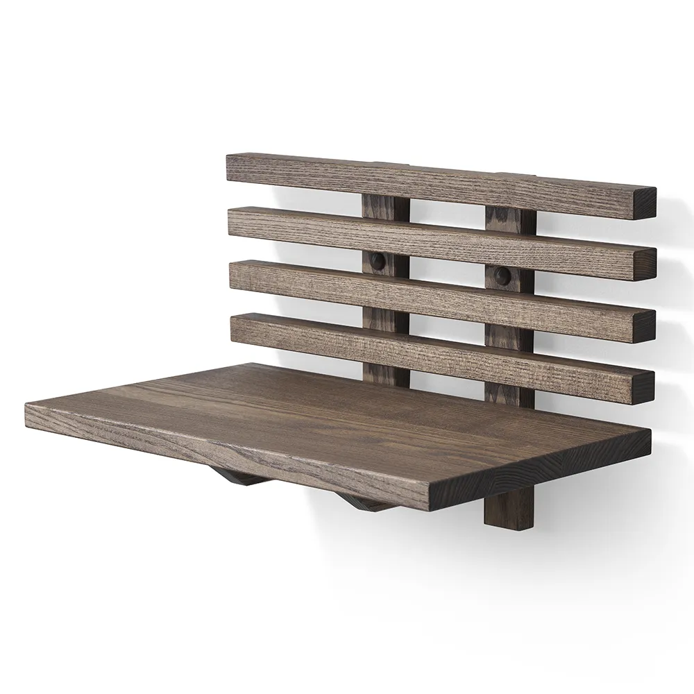 Zece Bedside Table Brown Oiled Ash