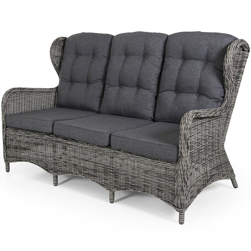 Rosita 3-seater sofa grey/grey
