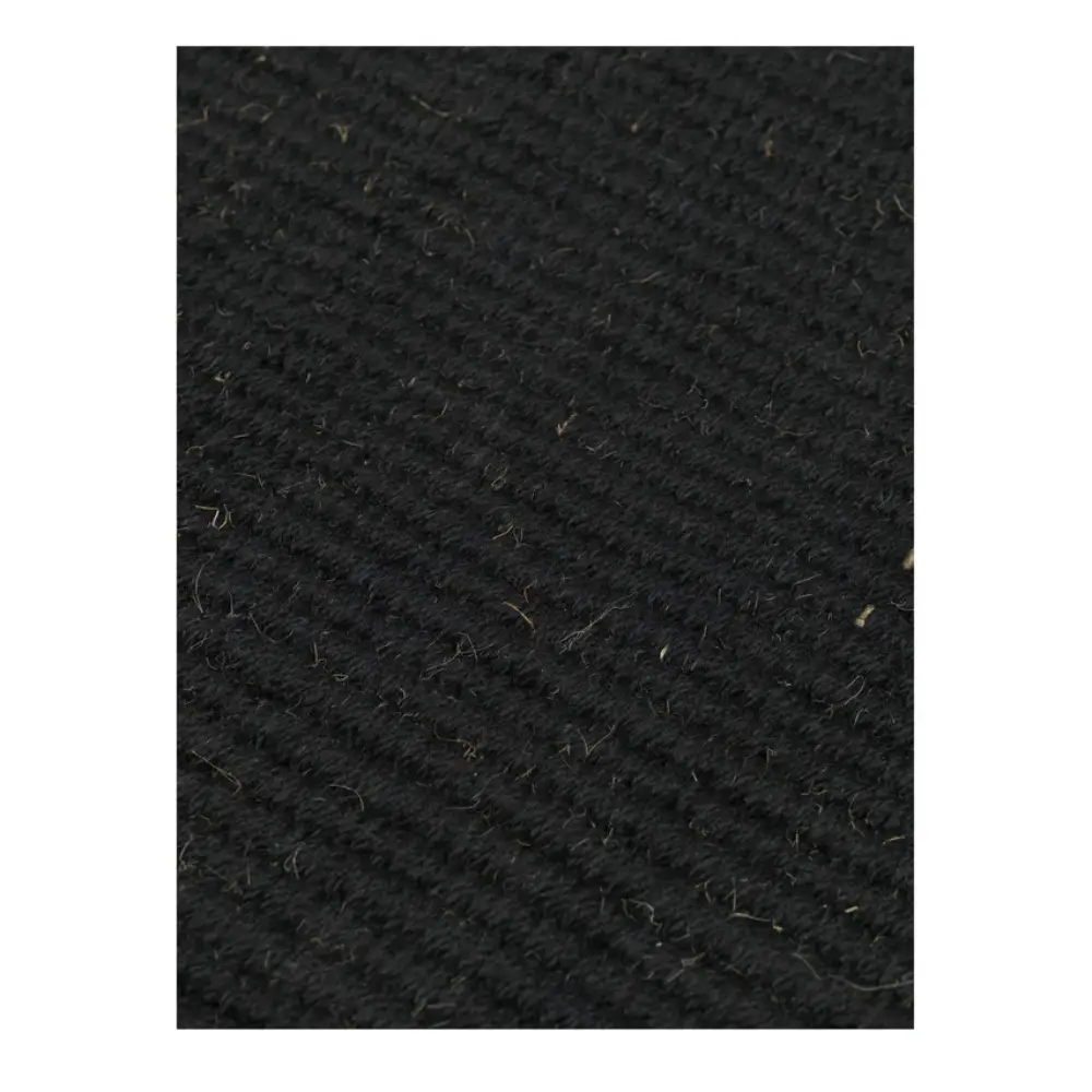 Block Handwoven Rug - Black/Natural