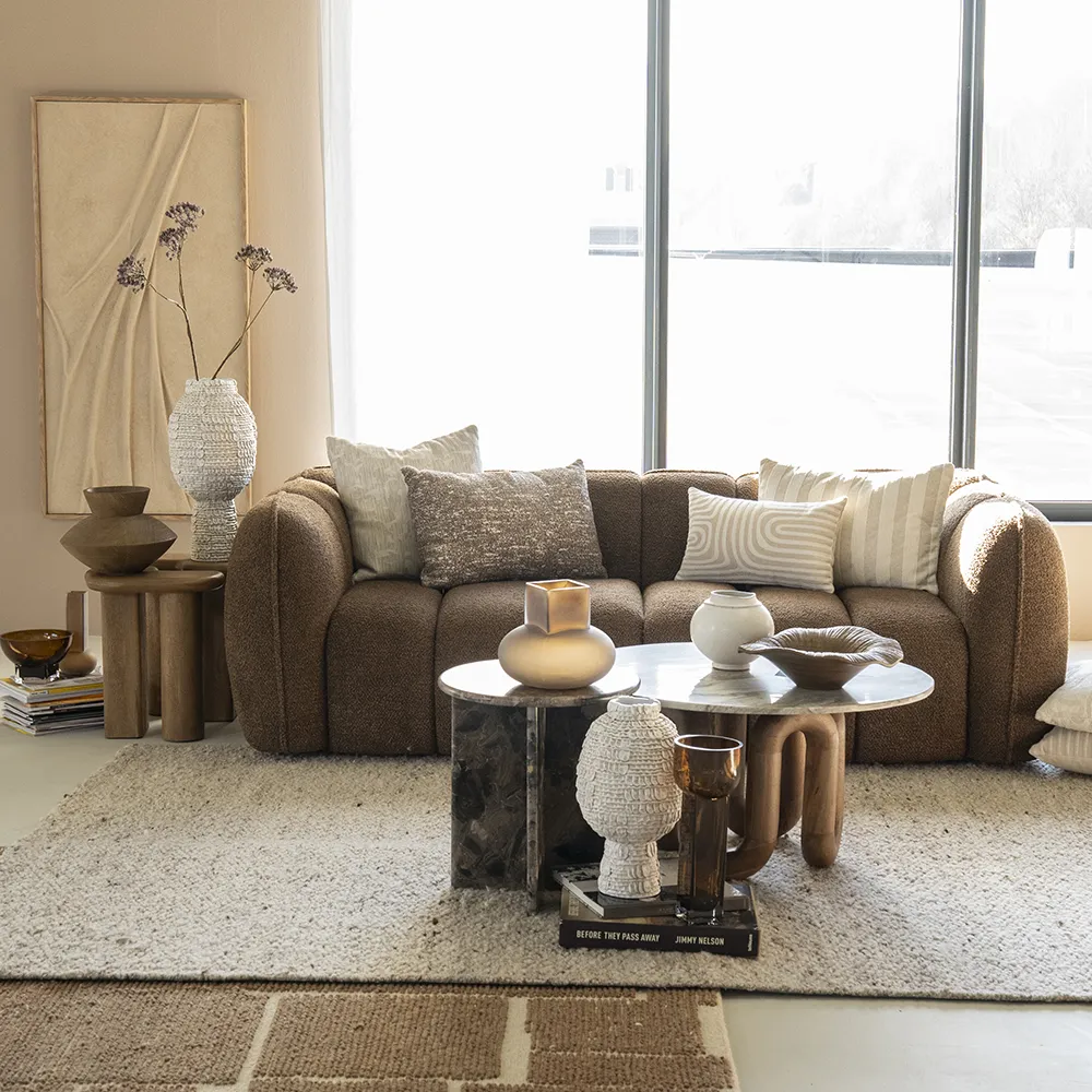 Sofa Cubetto (2.5-Seater) Brown