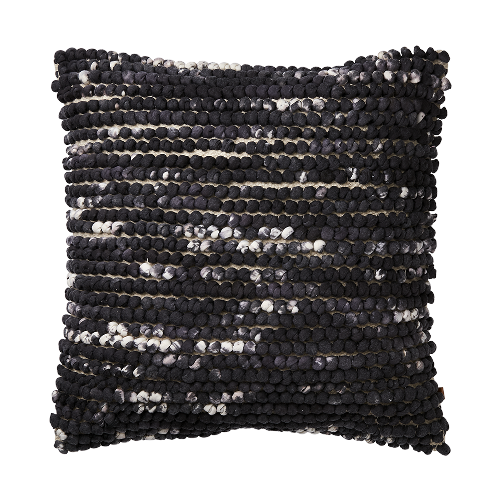 MINNA Cushion cover Grey/black/white