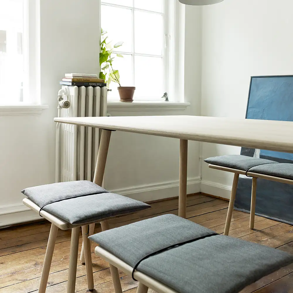 Georg Dining Table 155x90 cm Untreated Oak