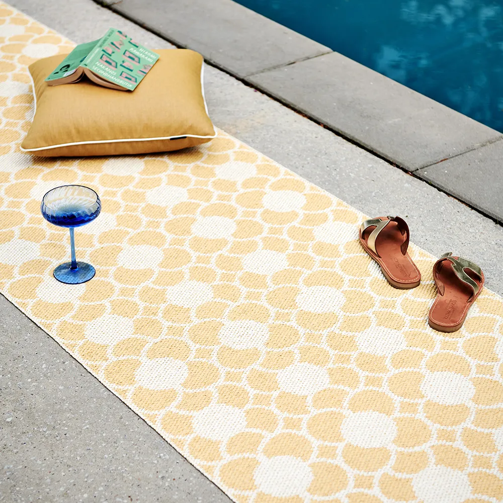 Anya rug Pale Yellow/Vanilla 70 x 300 cm