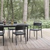 Linear Steel Dining chair Anthracite Black 