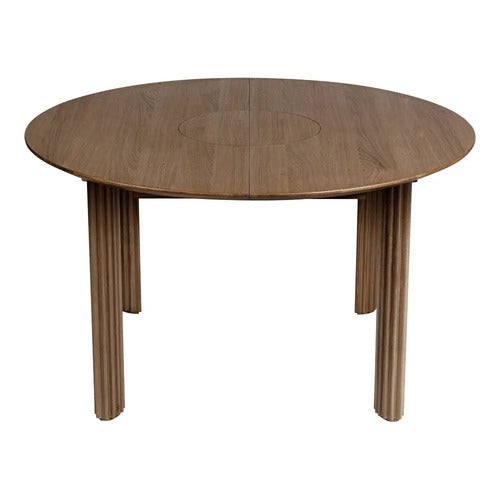Comfort Circle Dining table with extension 132-202x132 Dark Oak