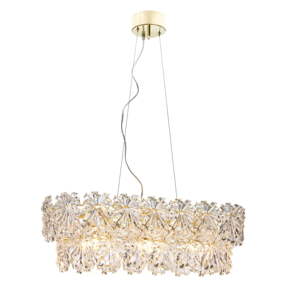  Lorraine Ceiling Lamp L75cm brass/clear