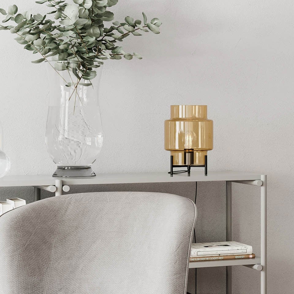 Ebbot Table lamp H29cm Amber
